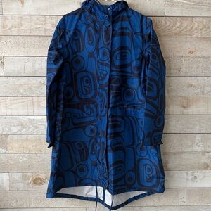Wild Coast Indigenous Print Spring Rain Jacket
